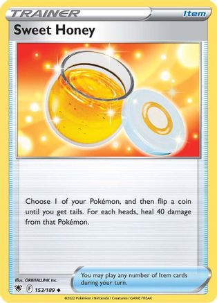 Sweet Honey (153/189) Reverse Holofoil [Astral Radiance] - Uncommon