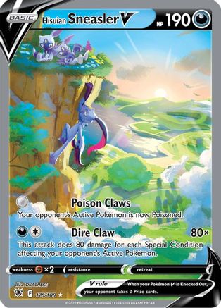 Hisuian Sneasler V (Alternate Full Art) (175/189) Holofoil [Astral Radiance] - Ultra Rare