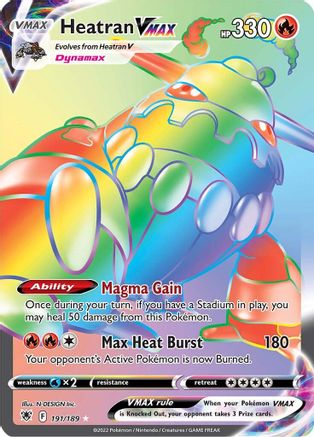 Heatran VMAX (Secret) (191/189) Holofoil [Astral Radiance] - Secret Rare