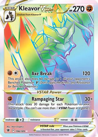 Kleavor VSTAR (Secret) (196/189) Holofoil [Astral Radiance] - Secret Rare