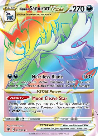 Hisuian Samurott VSTAR (Secret) (197/189) Holofoil [Astral Radiance] - Secret Rare