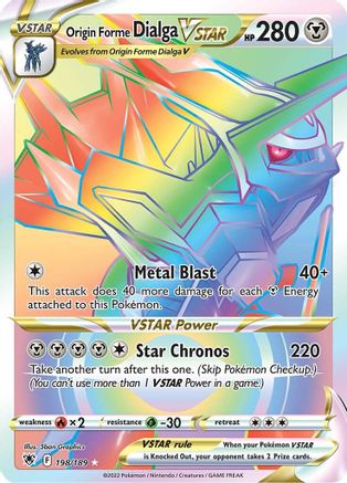 Origin Forme Dialga VSTAR (Secret) (198/189) Holofoil [Astral Radiance] - Secret Rare