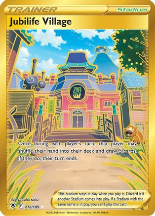 Jubilife Village (Secret) (212/189) Holofoil [Astral Radiance] - Secret Rare