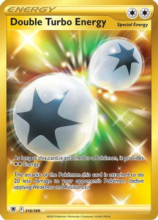 Double Turbo Energy (Secret) (216/189) Holofoil [Astral Radiance] - Secret Rare