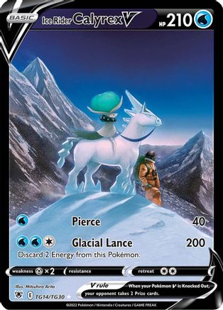 Ice Rider Calyrex V (TG14/30) Holofoil [Astral Radiance Trainer Gallery] - Ultra Rare