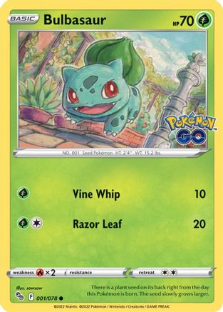 Bulbasaur (001/78) [Pokemon GO] - Common
