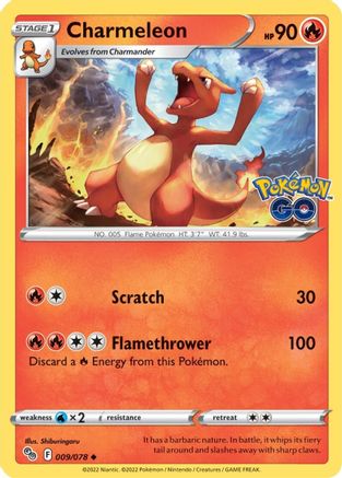 Charmeleon (009/78) [Pokemon GO] - Uncommon