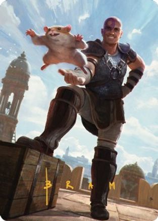 Minsc & Boo, Timeless Heroes Art Card (72/81) (Gold-Stamped Signature) (ASCLB-072) - Art Series: Commander Legends: Battle for Baldur's Gate