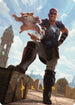 Minsc & Boo, Timeless Heroes Art Card (72/81) (Gold-Stamped Signature) (ASCLB-072) - Art Series: Commander Legends: Battle for Baldur's Gate