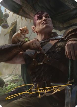 Minsc & Boo, Timeless Heroes Art Card (38/81) (Gold-Stamped Signature) (ASCLB-038) - Art Series: Commander Legends: Battle for Baldur's Gate