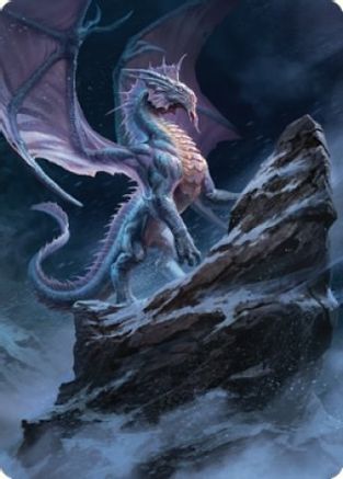 Ancient Silver Dragon Art Card (6/81) (ASCLB-006) - Art Series: Commander Legends: Battle for Baldur's Gate