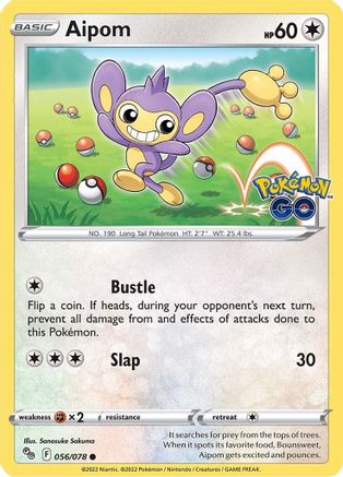 Aipom (056/78) Reverse Holofoil [Pokemon GO] - Common