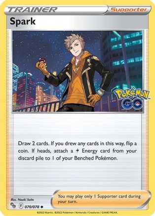 Spark (070/78) Reverse Holofoil [Pokemon GO] - Uncommon