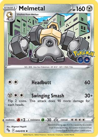 Melmetal (046/78) Reverse Holofoil [Pokemon GO] - Holo Rare