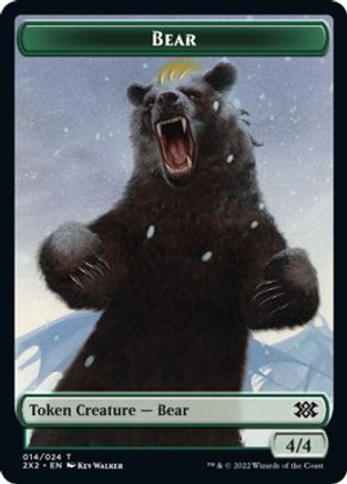 Bear // Knight Double-Sided Token (2X2-14 // 5) - Double Masters 2022 Foil