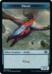 Drake // Knight Double-Sided Token (2X2-10 // 5) - Double Masters 2022 Foil