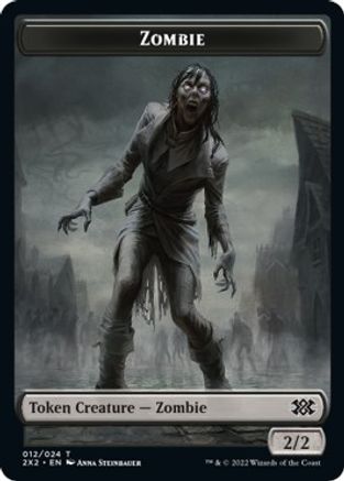 Zombie // Vampire Double-Sided Token (2X2-12 // 9) - Double Masters 2022 Foil