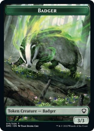 Badger Token (DMC-015) - Commander: Dominaria United