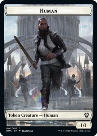 Human // Snake Double-Sided Token (DMC-2 // 11) - Commander: Dominaria United