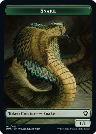 Snake // Egg Double-Sided Token (DMC-11 // 8) - Commander: Dominaria United