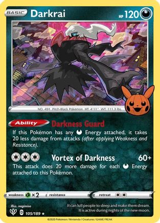 Darkrai (105) Holofoil [Trick or Trade BOOster Bundle] - Promo