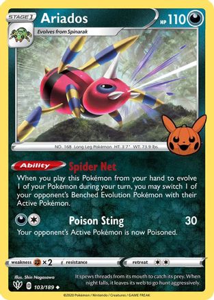 Ariados (103) [Trick or Trade BOOster Bundle] - Promo