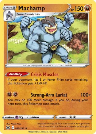 Machamp (088/196) Holofoil [Lost Origin] - Holo Rare