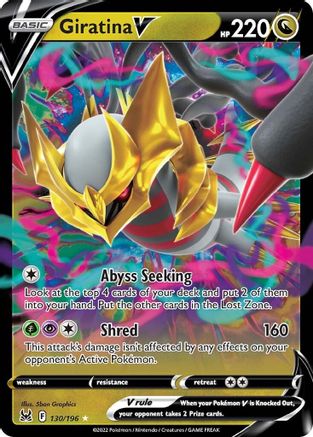 Giratina V (130/196) Holofoil [Lost Origin] - Ultra Rare