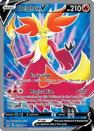 Delphox V (Full Art) (173/196) Holofoil [Lost Origin] - Ultra Rare