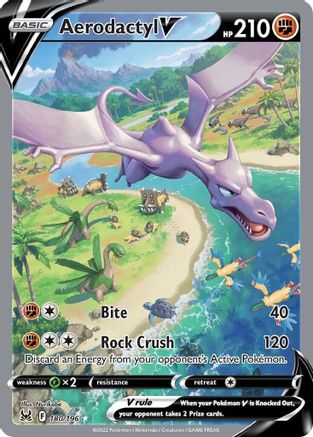 Aerodactyl V (Alternate Full Art) (180/196) Holofoil [Lost Origin] - Ultra Rare