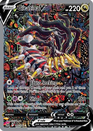 Giratina V (Alternate Full Art) (186/196) Holofoil [Lost Origin] - Ultra Rare