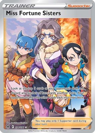 Miss Fortune Sisters (Full Art) (194/196) Holofoil [Lost Origin] - Ultra Rare