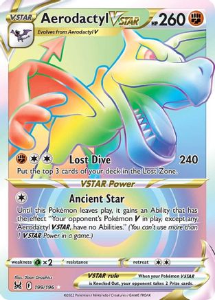 Aerodactyl VSTAR (Secret) (199/196) Holofoil [Lost Origin] - Secret Rare