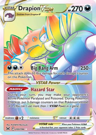 Drapion VSTAR (Secret) (200/196) Holofoil [Lost Origin] - Secret Rare