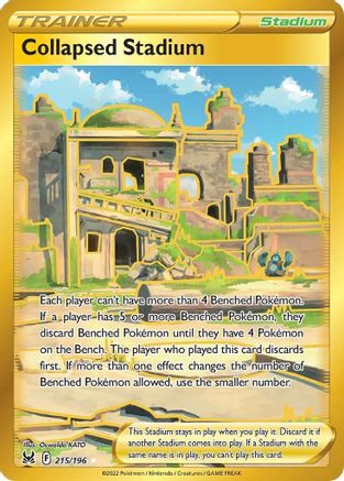 Collapsed Stadium (Secret) (215/196) Holofoil [Lost Origin] - Secret Rare
