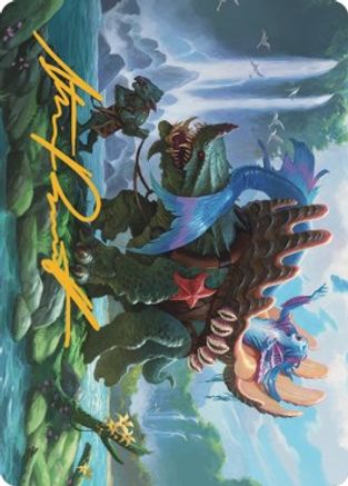 Vodalian Mindsinger Art Card (Gold-Stamped Signature) (ASDMU-021) - Art Series: Dominaria United