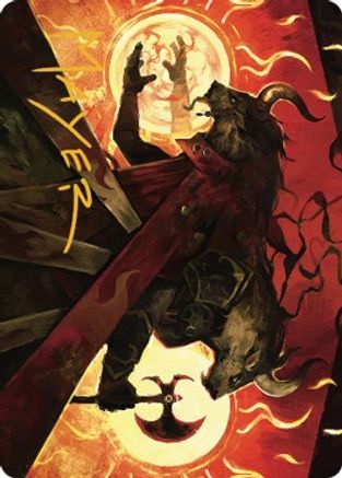 Hurloon Battle Hymn Art Card (Gold-Stamped Signature) (ASDMU-033) - Art Series: Dominaria United