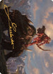 Meria's Outrider Art Card (Gold-Stamped Signature) (ASDMU-037) - Art Series: Dominaria United