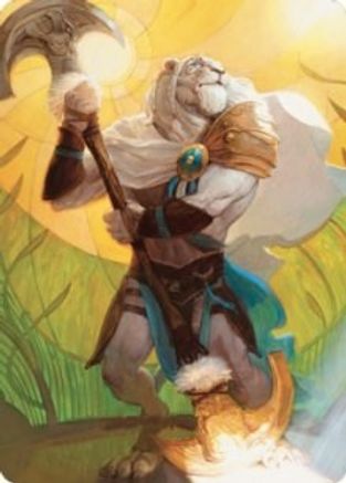 Ajani, Sleeper Agent Art Card (ASDMU-042) - Art Series: Dominaria United