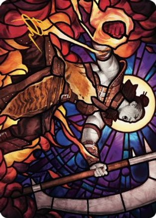Garna, Bloodfist of Keld Art Card (Gold-Stamped Signature) (ASDMU-071) - Art Series: Dominaria United