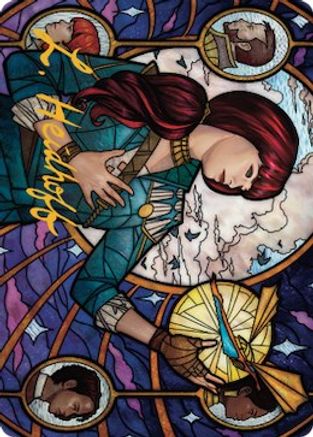 Jhoira, Ageless Innovator Art Card (Gold-Stamped Signature) (ASDMU-073) - Art Series: Dominaria United