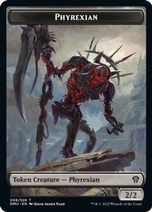 Phyrexian // Insect Double-sided Token (DMU-) - Dominaria United Foil