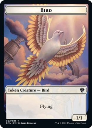 Bird (002) // Ornithopter Double-sided Token (DMU-) - Dominaria United Foil