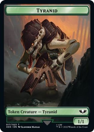 Tyranid (017) // Tyranid Gargoyle Double-Sided Token (40K-17 // 9) - Universes Beyond: Warhammer 40,000