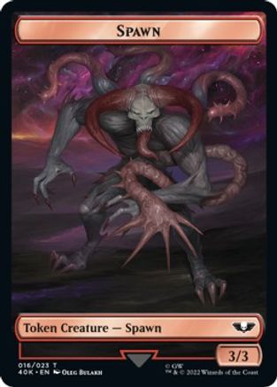 Spawn // Blue Horror Double-sided Token (Surge Foil) (40K-) - Universes Beyond: Warhammer 40,000 Foil