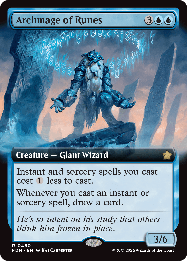 Archmage of Runes (Extended Art) (FDN-450) - Foundations: (Extended Art)