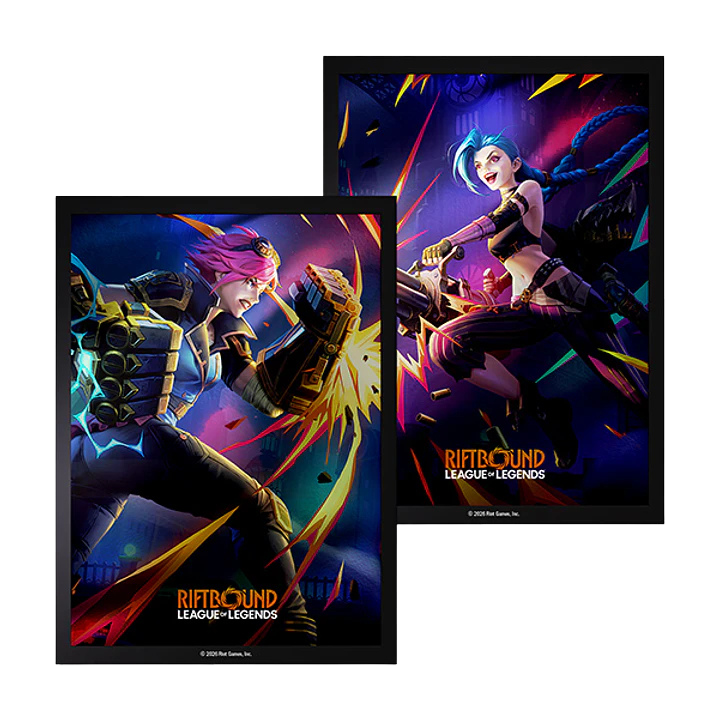 Riftbound: League of Legends - Vendetta Art Card Sleeves: Vi vs. Jinx