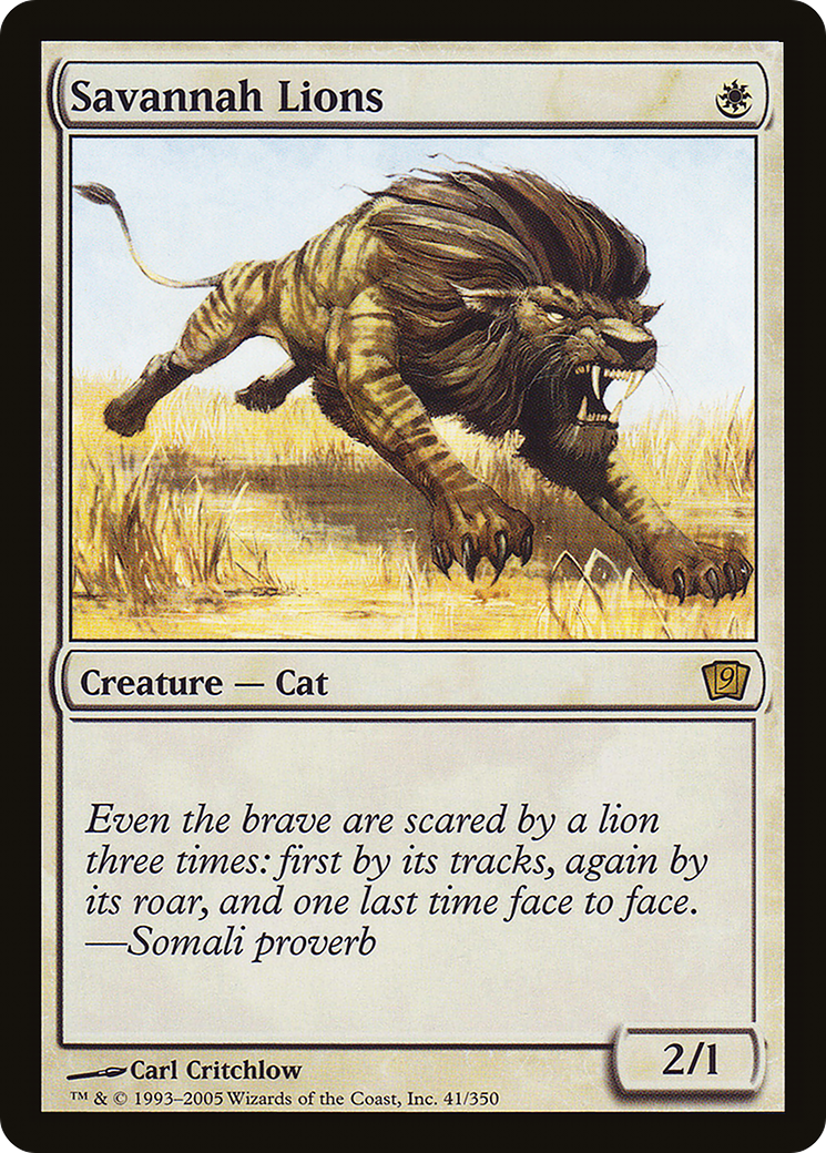 Savannah Lions (9ED-041) - 9th Edition