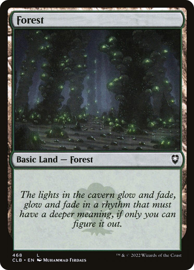Forest (468) (CLB-468) - Commander Legends: Battle for Baldur's Gate