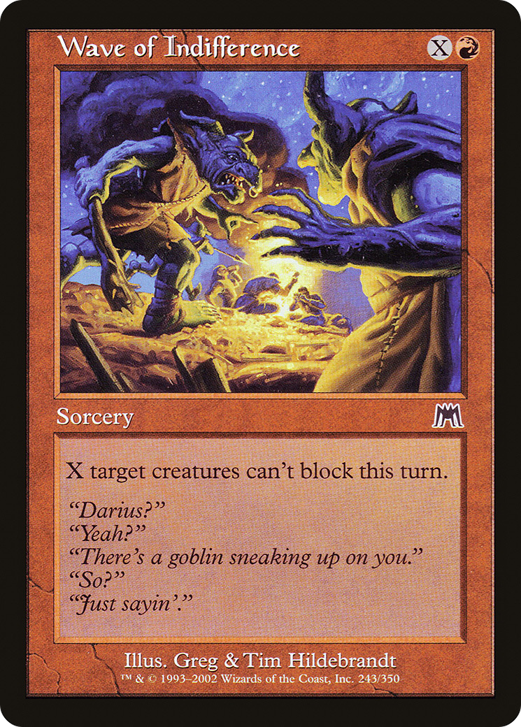 Wave of Indifference (ONS-243) - Onslaught Foil